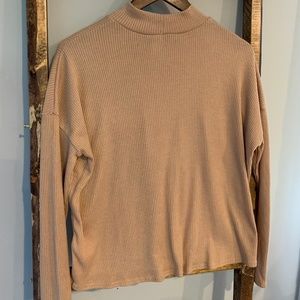 Camel, lightweight turtleneck - H&M